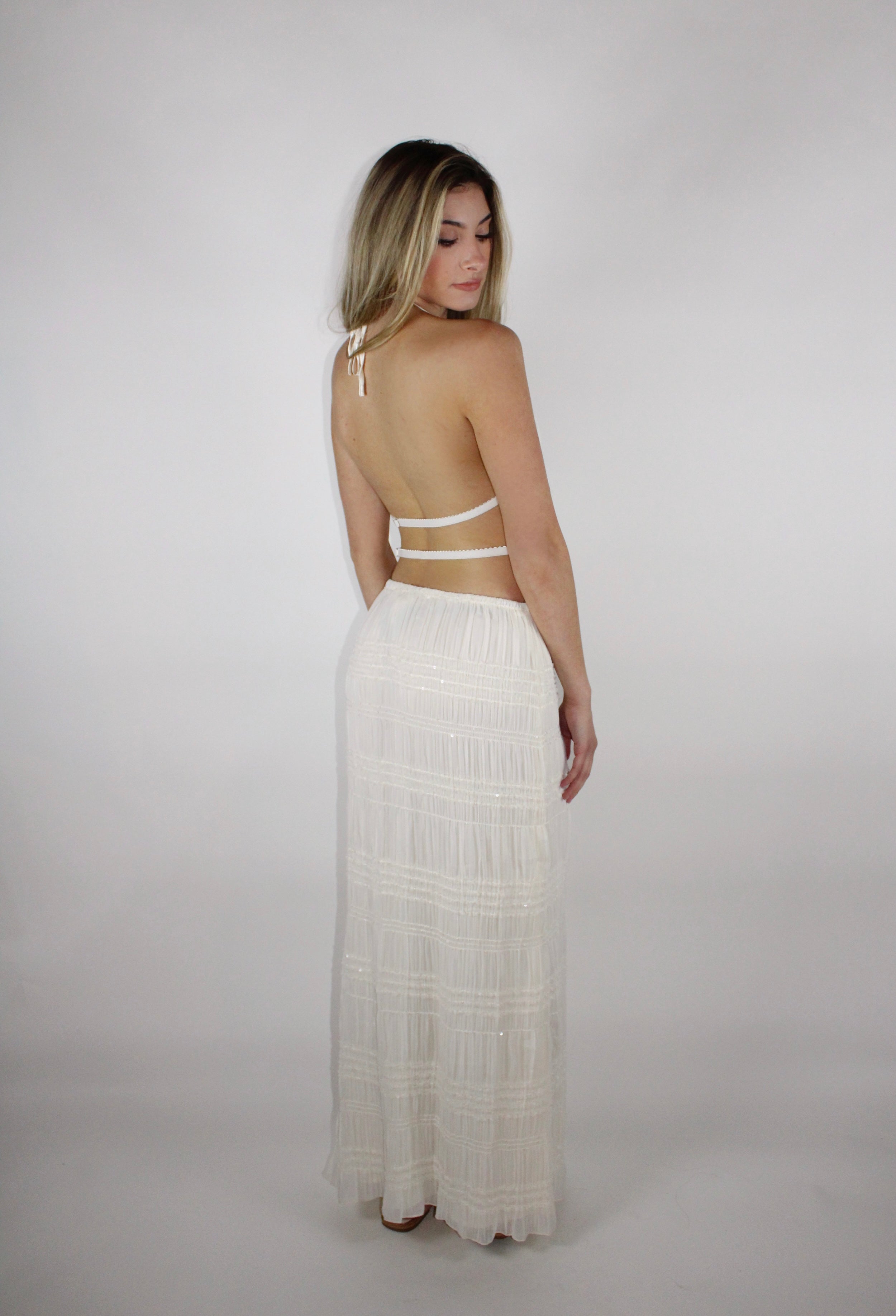 Open back summer top